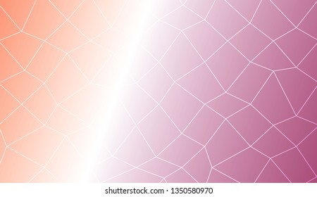 Modern pattern in polygonal mesh style. Decorative design For interior wallpaper, smart design, fashion print. Vector illustration. Creative gradient color