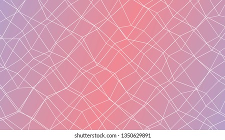 Modern pattern in polygonal mesh style. For wallpaper, presentation background, interior design, fashion print. Vector illustration. Creative gradient color