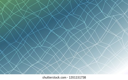 Modern pattern in polygonal mesh style. Decorative design For interior wallpaper, smart design, fashion print. Vector illustration. Creative gradient color