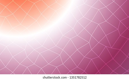 Modern pattern in polygonal mesh style. Decorative design For interior wallpaper, smart design, fashion print. Vector illustration. Creative gradient color
