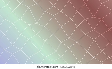 Modern pattern in polygonal mesh style. For wallpaper, presentation background, interior design, fashion print. Vector illustration. Creative gradient color
