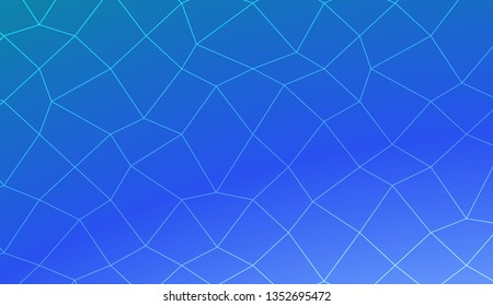 Modern pattern in polygonal mesh style. For wallpaper, presentation background, interior design, fashion print. Vector illustration. Creative gradient color