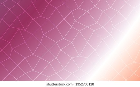 Modern pattern in polygonal mesh style. Decorative design For interior wallpaper, smart design, fashion print. Vector illustration. Creative gradient color
