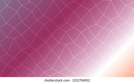 Modern pattern in polygonal mesh style. Decorative design For interior wallpaper, smart design, fashion print. Vector illustration. Creative gradient color
