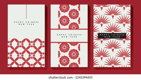 Modern Pattern for Red Envelope Design 