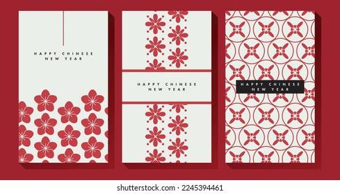 Modern Pattern for Red Envelope Design 