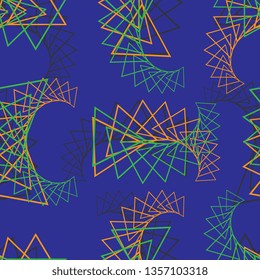 Modern pattern. Seamless background. Triangles. Vector graphics