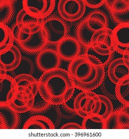 Modern Pattern. Seamless Texture.Technology circles. Vector