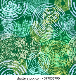 Modern Pattern. Seamless Texture.Technology circles. Vector