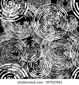 Modern Pattern. Seamless Texture.Technology circles. Vector