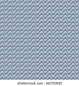 Modern pattern in shades of blue with waves. Vector illustration for variety of projects