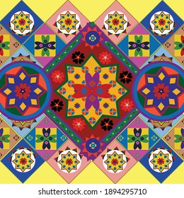 Modern pattern or Traditional Motif Design for Cultural Advertising campaign of India and Pakistan.