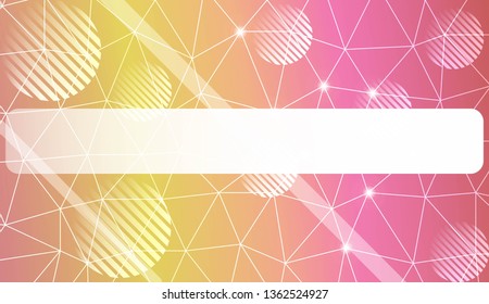 Modern pattern in triangles, line, circle, space for text style. Decorative design For interior wallpaper, smart design, fashion print. Vector illustration. Background, Smooth Gradient Texture Color