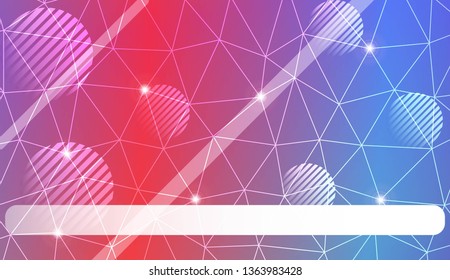 Modern pattern in triangles, line, circle, space for text style. Decorative design For interior wallpaper, smart design, fashion print. Vector illustration. Background, Smooth Gradient Texture Color