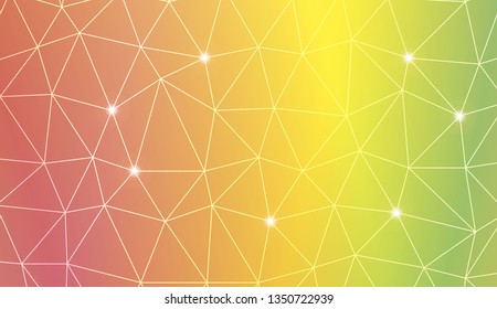 Modern pattern in triangles style. Decorative design For interior wallpaper, smart design, fashion print. Vector illustration. Blurred Background, Smooth Gradient Texture Color