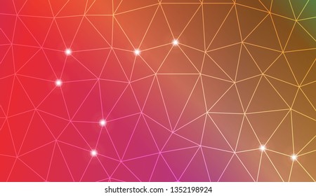 Modern pattern in triangles style. Decorative design For interior wallpaper, smart design, fashion print. Vector illustration. Blurred Background, Smooth Gradient Texture Color