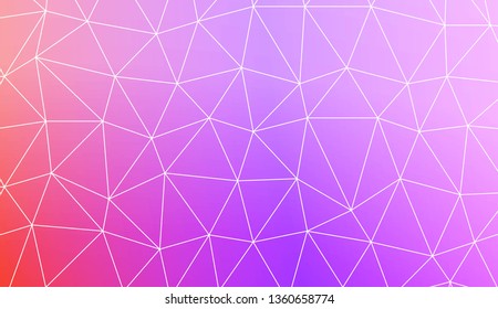 Modern pattern in triangles style. Decorative design For interior wallpaper, smart design, fashion print. Vector illustration. Blurred Background, Smooth Gradient Texture Color