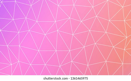 Modern pattern in triangles style. Decorative design For interior wallpaper, smart design, fashion print. Vector illustration. Blurred Background, Smooth Gradient Texture Color