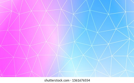 Modern pattern in triangles style. Decorative design For interior wallpaper, smart design, fashion print. Vector illustration. Blurred Background, Smooth Gradient Texture Color