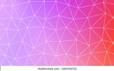 Modern pattern in triangles style. Decorative design For interior wallpaper, smart design, fashion print. Vector illustration. Blurred Background, Smooth Gradient Texture Color