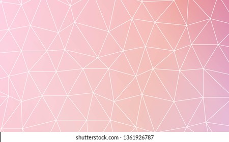 Modern pattern in triangles style. Decorative design For interior wallpaper, smart design, fashion print. Vector illustration. Blurred Background, Smooth Gradient Texture Color