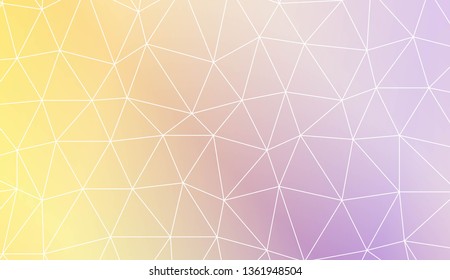 Modern pattern in triangles style. Decorative design For interior wallpaper, smart design, fashion print. Vector illustration. Blurred Background, Smooth Gradient Texture Color
