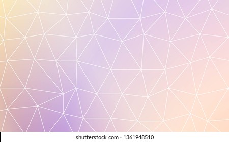 Modern pattern in triangles style. Decorative design For interior wallpaper, smart design, fashion print. Vector illustration. Blurred Background, Smooth Gradient Texture Color