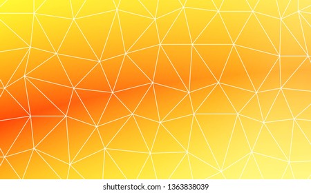 Modern pattern in triangles style. Decorative design For interior wallpaper, smart design, fashion print. Vector illustration. Blurred Background, Smooth Gradient Texture Color