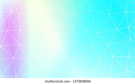 Modern pattern in triangles style. Decorative design For interior wallpaper, smart design, fashion print. Vector illustration. Blurred Background, Smooth Gradient Texture Color