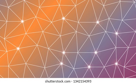 Modern pattern in triangles style. For wallpaper, presentation background, interior design, fashion print. Vector illustration. Creative gradient color