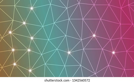 Modern pattern in triangles style. For wallpaper, presentation background, interior design, fashion print. Vector illustration. Creative gradient color