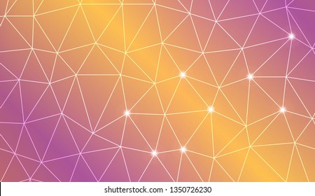 Modern pattern in triangles style. For your idea, presentation, smart design Vector illustration. Abstract Gradient Soft Colorful Background