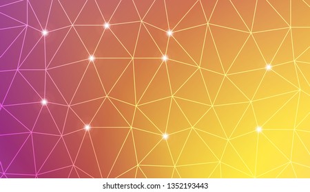 Modern pattern in triangles style. For your idea, presentation, smart design Vector illustration. Abstract Gradient Soft Colorful Background