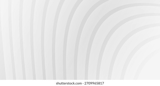 Modernes Muster. Weißer und grauer Hintergrund. Vectordesign-Layout der Form Papier geschnitten. Motion Curved Line Einfache abstrakte Designkunst