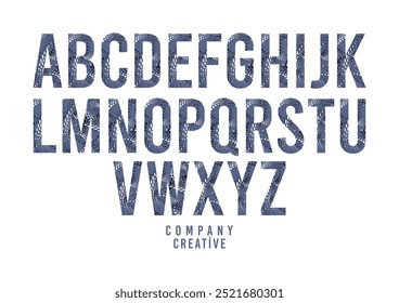 modern patterned alphabet font design
