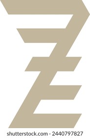 Modern patterned M style alphabets vector illustration