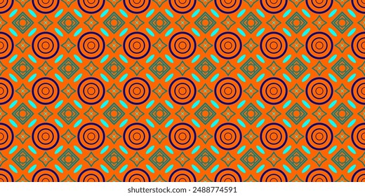 modern patterns with beautiful orange shape design, 
abstract background, suitable for sarongs and other fabric products.
