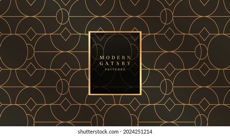 modern patterns in gold