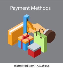 Modern payment methods, online shopping
