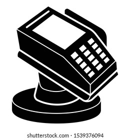 Modern payment terminal icon. Simple illustration of modern payment terminal vector icon for web design isolated on white background