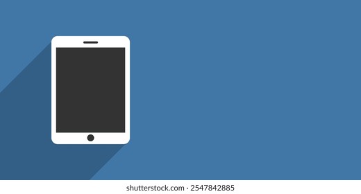 Modern pc mockup with text space background, smartphone tablat mockup isolated on blue background. computer mockup and phone device mockup for ui ux app and website presentation.Stock Vector.