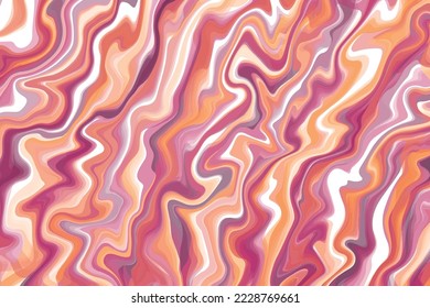Modern peach fuzz liquid wave background vector. wallpaper, marbling effect, vector illustration, fashion, interior, wrapping