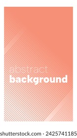 Modern peach vertical background with gradient and waves. Colorful liquid cover for poster, banner, flyer and presentation. Modern gradient for screens and mobile applications. Vector image.