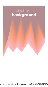 Modern peach vertical background with gradient and waves. Colorful liquid cover for poster, banner, flyer and presentation. Modern gradient for screens and mobile applications. Vector image.