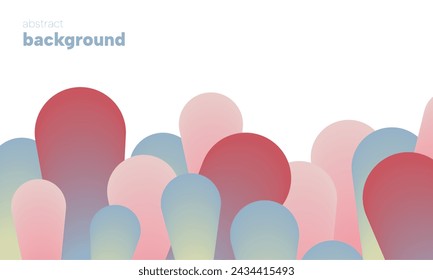 Modern peach-multicolor horizontal background with gradient. Colorful liquid cover for poster, banner, flyer and presentation. Modern gradient for screens and mobile applications. Vector image.	