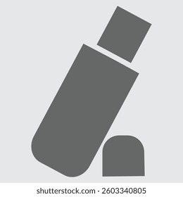 Modern pen drive icon representing data storage, transfer, and digital media.