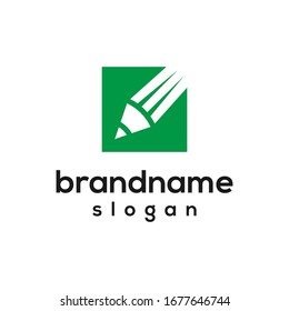 modern pen logo design vector