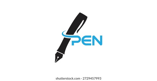 Logotipo da caneta moderna – Ícone de escrita simples