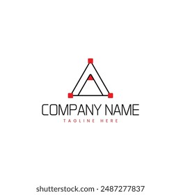 Moderne Bleistift-Logo-Design-Vorlage mit Dreieck-Form