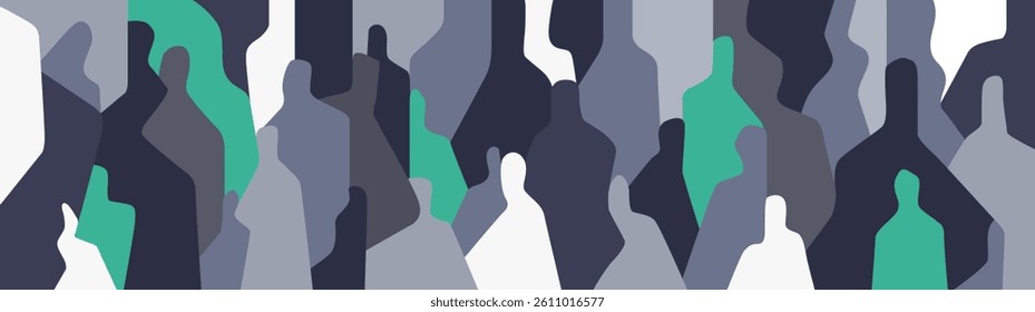 Modern people  abstract vector illustration , social communication internet community multicolored background
